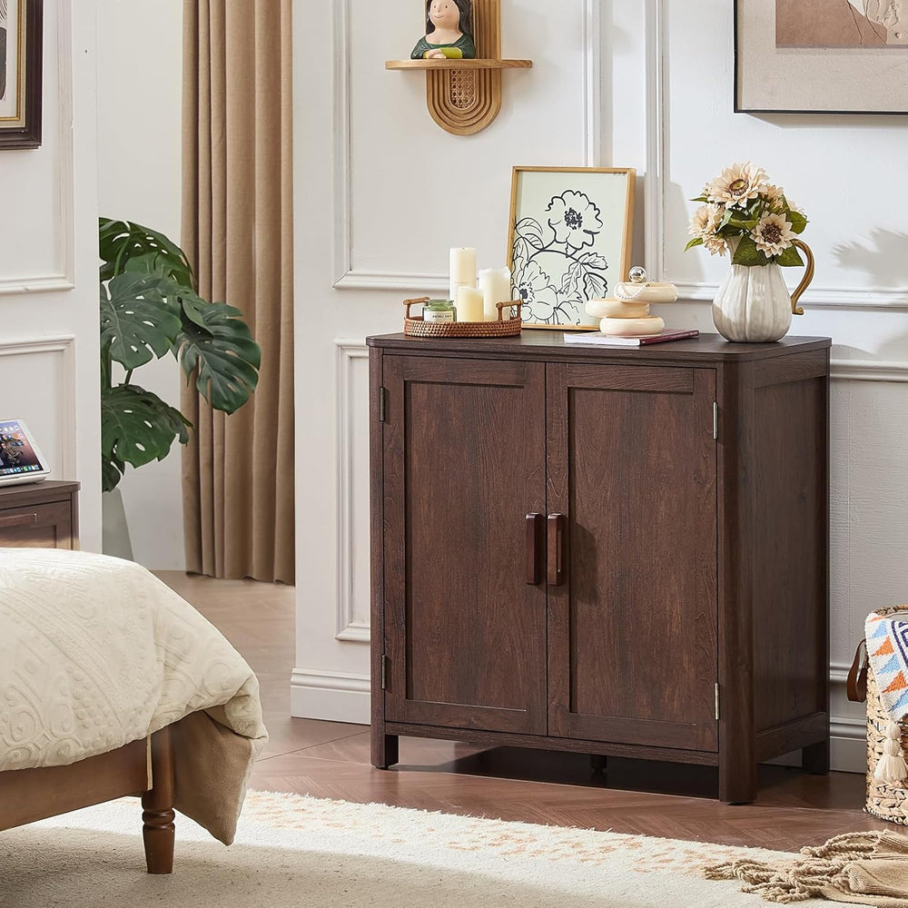 Joaxswe Sideboard Buffet Cabinet with Storage, 31.5" Arc-Shaped Credenza...