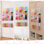 Hair Bow Holder Organizer for Girls Hair Bows,Hair Accessories Headband Organizer Bow Storage Hanger for Baby Girls Wall Hanging Decor for Toddler Girls (White B)