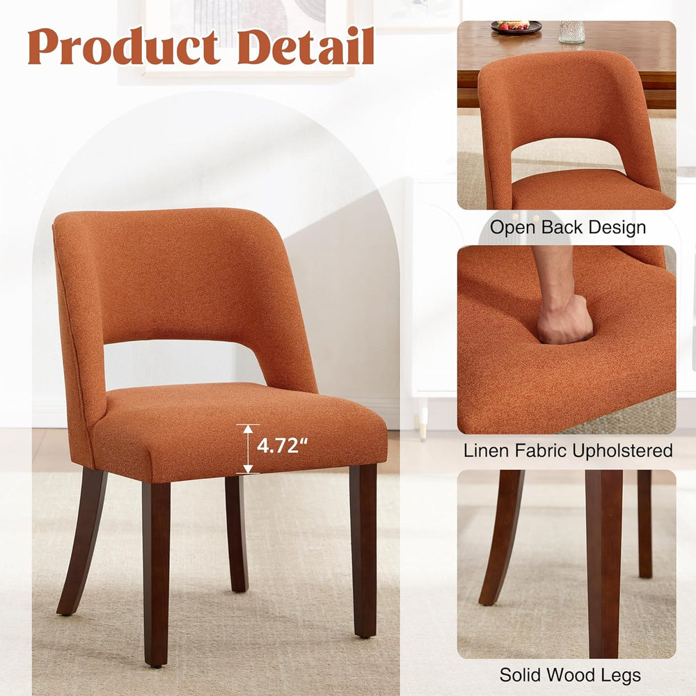 Dining Chairs Set of 4,Modern Dining Room Chairs with Thick Cushions,Upholste...