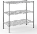 18" Deep x 36" Wide x 34" Height Wire Shelving Kit | 3-Tier | NSF Commercial Storage Rack Unit