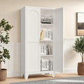 Metal Pantry Cabinet, Kitchen Pantry Storage Cabinets with 2 Door and Adjustable Shelves, Freestanding Cupboard for Kitchen, Dining Room