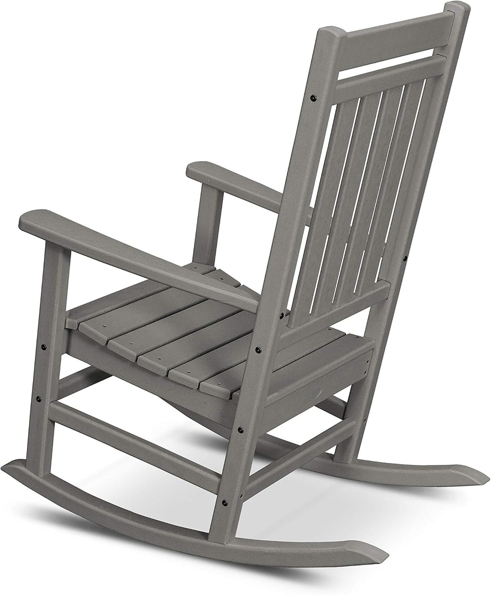 POLYWOOD Estate Rocking Chair, Outdoor Porch Rocker, All-Weather HDPE Patio F...
