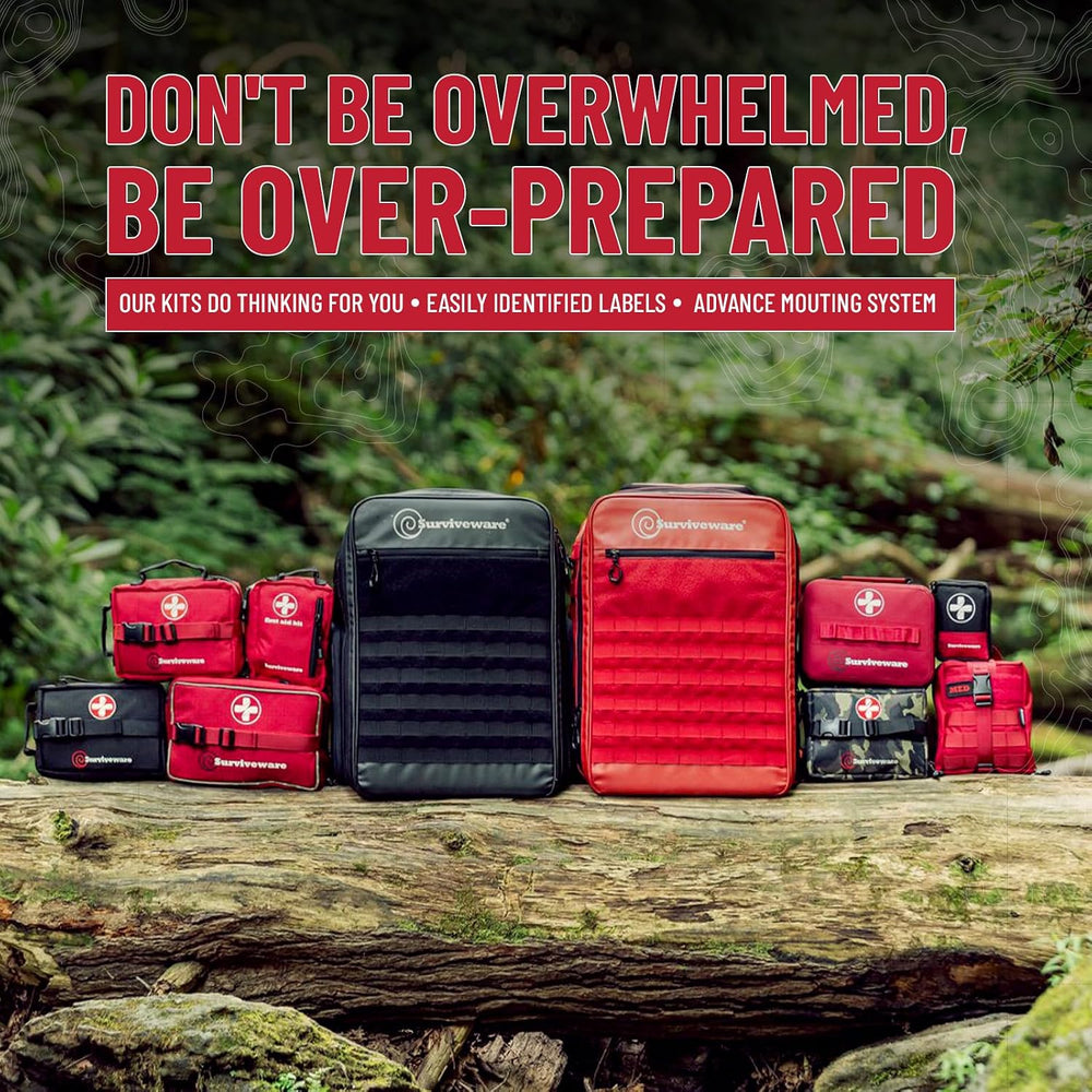 Surviveware Comprehensive Waterproof Premium Survival First Aid Kit