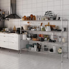21" Deep x 72" Wide x 54" Height Wire Shelving Kit | 4-Tier | NSF Commercial Storage Rack Unit
