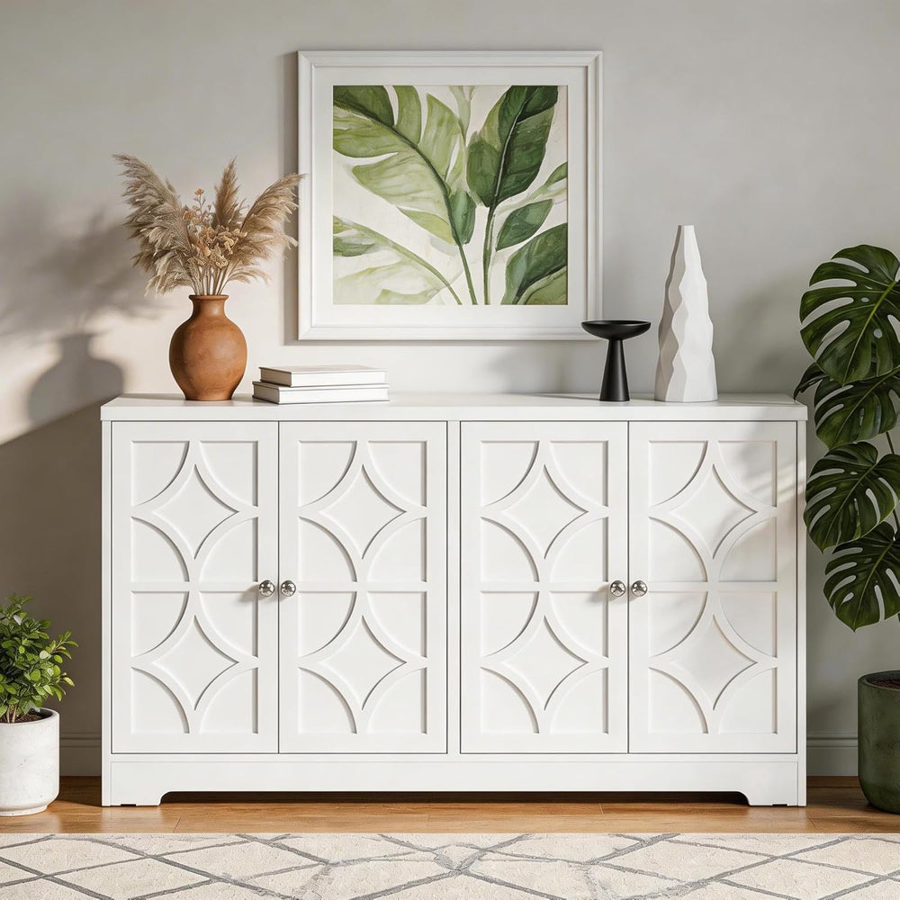 RoyalCraft Sideboard Buffet Cabinet with Storage, 56" Modern Sideboard w...