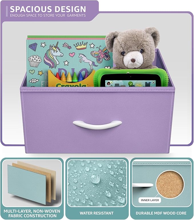 Sorbus Kids Dresser with 9 Drawers - Storage Unit Organizer Chest for Clothes - Bedroom, Kids Room, Nursery, & Closet