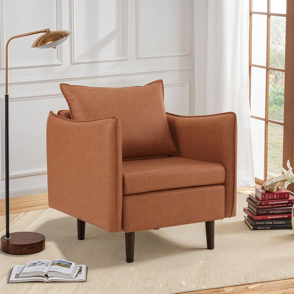 Sepnine Accent Chairs for Living Room Chairs Brown Reading Chair for Bedroom ...