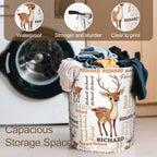 Custom Name Laundry Hamper, Personalized Laundry Baskets with Name for Boys Girls Women Men, Customized Collapsible Dirty Clothes Hamper Easy Storage Gifts for Bedroom Bathroom Living Room