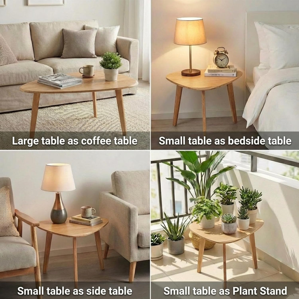 Nesting Coffee Table Set of 2-Mid Century Modern Coffee Table | Guitar Pick S...
