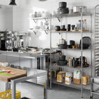 21" Deep x 36" Wide x 74" Height Wire Shelving Kit | 5-Tier | NSF Commercial Storage Rack Unit