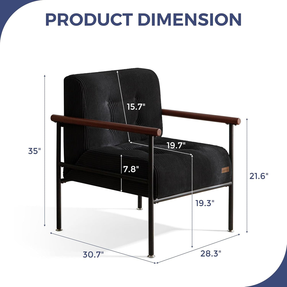MAXYOYO Accent Chair, Modern Living Room Chair with Metal Frame | Upholstered...