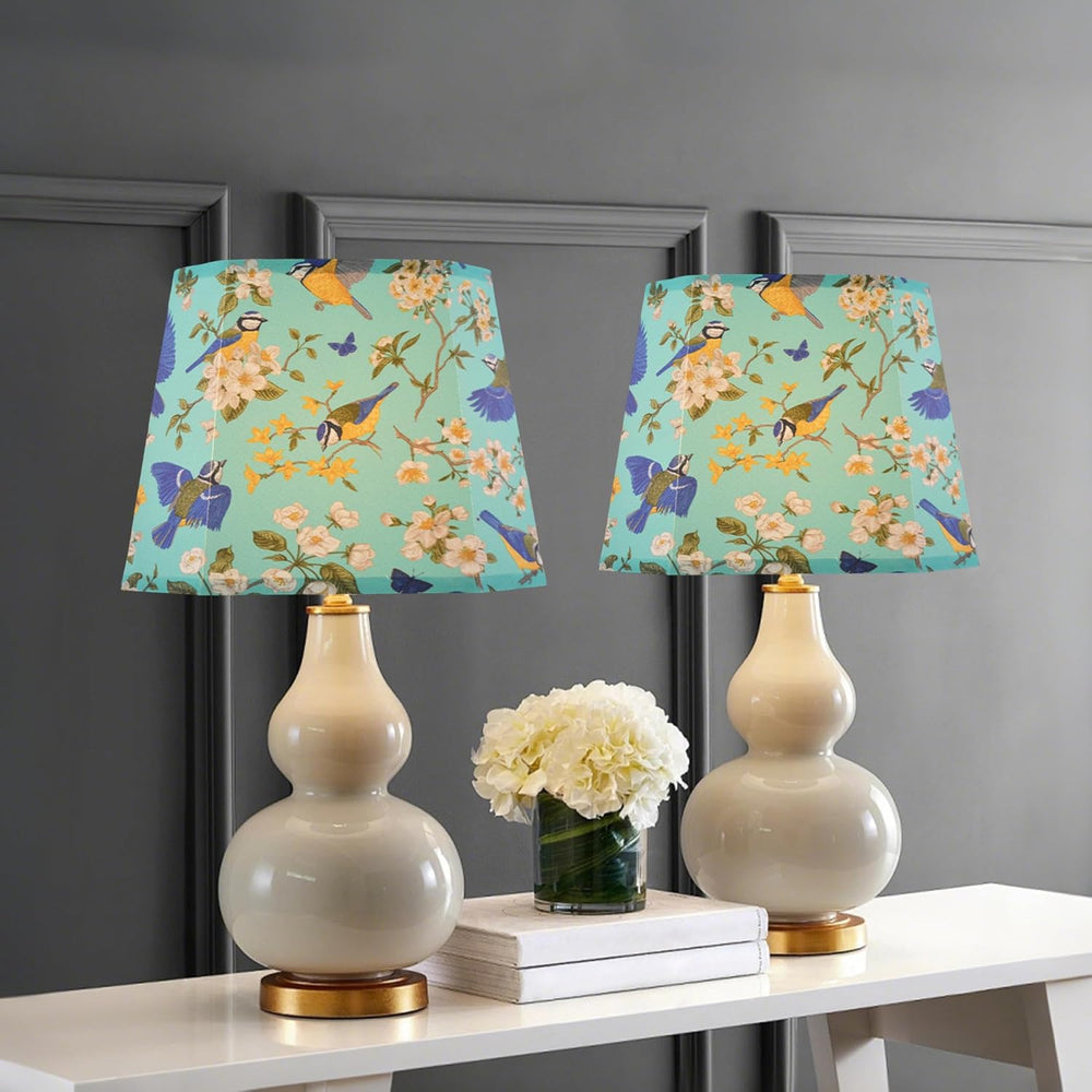 Fabric Lampshades,10 x13x 10in Square Cut-Corner Replacement Lampshade for Ta...