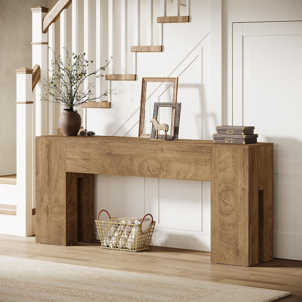 Tribesigns 71-Inch Long Console Table for Entryway, Farmhouse Sofa Console | ...