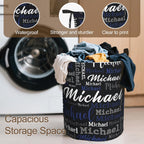 Custom Name Laundry Hamper, Personalized Laundry Baskets with Name for Boys Girls Women Men, Customized Collapsible Dirty Clothes Hamper Easy Storage Gifts for Bedroom Bathroom Living Room