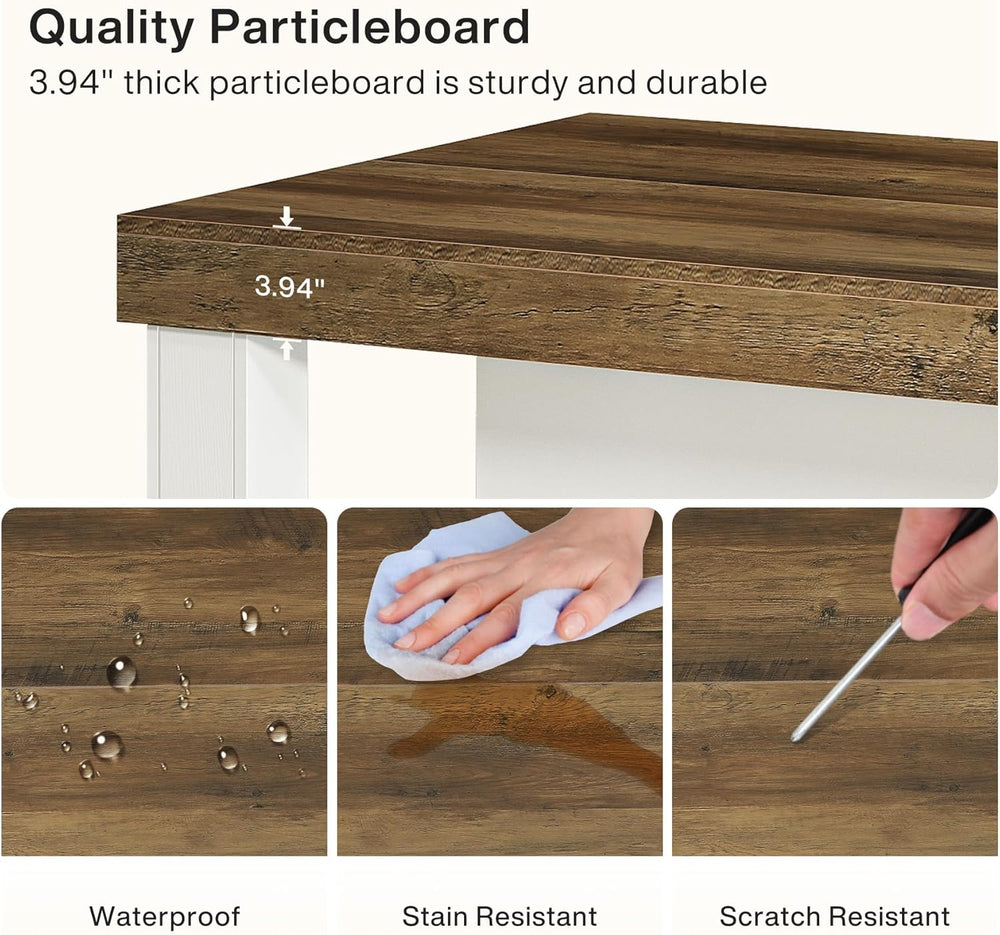 Tribesigns 55" Kitchen Island with Seating and Storage, 3-Tier, Modern |...