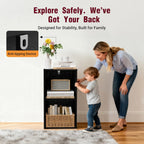 Book Shelf, Wooden Cube Storage Organizer with 11" Open Cubes, Stackable Modular Bookcase for Room Divider Storage, 2 Tier Bookshelf for Living Room, Bedroom, Office (Black, 2-Cube)