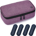 ALLCAMP Insulin Cooler Travel Case for Diabetic Organize Medication with 4 Ice Packs Purple(9X 4.72x 3.14 inches)