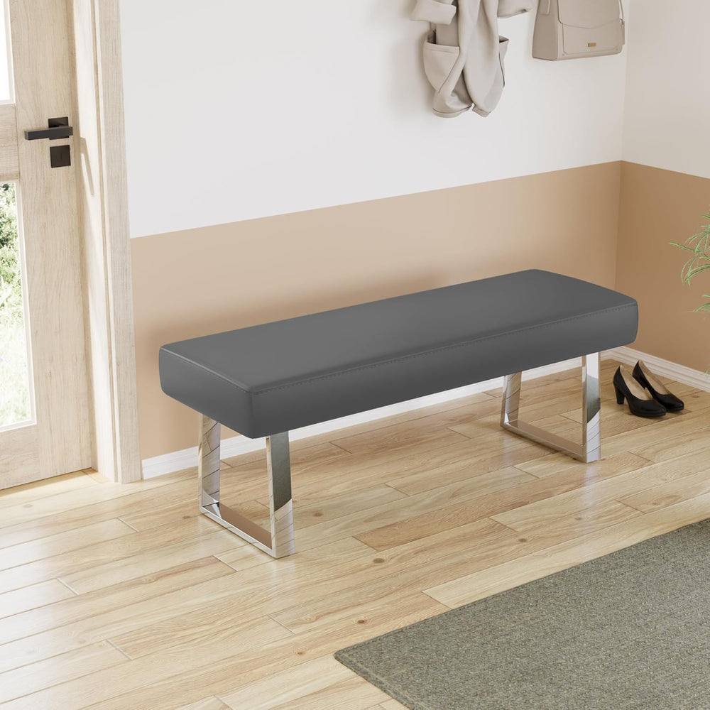 JIEXI Bedroom Bench Bed end upholstered Bench Indoor Corner Small Bench, with...
