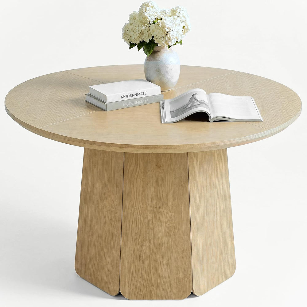 ModernMate 43 inch Round Dining Table for 4, Circle Kitchen Table with Wooden...