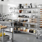 14" Deep x 60" Wide x 74" Height Wire Shelving Kit | 6-Tier | NSF Commercial Storage Rack Unit