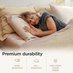 Threadmill Twin Sheet Set |656 Thread Count 100% Supima Cotton Sheets for Twin Mattress | Solid Sateen Twin Bed Sheets Set | 16” Deep Pocket | Soft Breathable 3-Piece Cooling Sheet Set | Beige Sheets