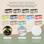WestinTrends Malibu Outdoor Coffee Table, 35" x 17.5" All Weather Poly Lumber Patio Adirondack Coffee Table for Garden Lawn Porch Balcony, White