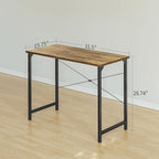 Cubiker Computer Desk, 32 inch Small Home Office Desk for Small Spaces, Modern Simple Style for Home, Office, Brown