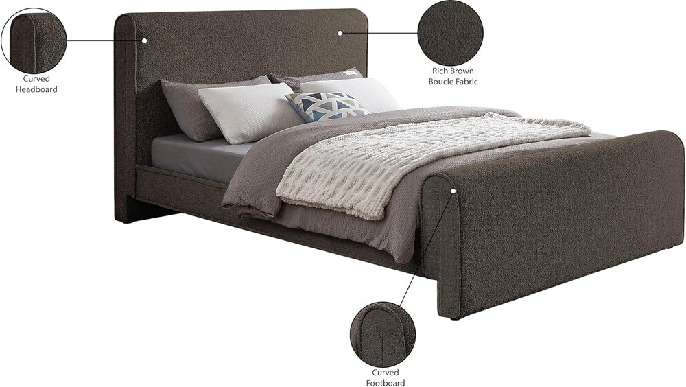 Meridian Furniture StylusBrown-F Stylus Collection Modern | Contemporary Bouc...