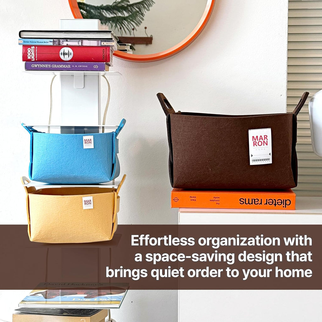 Collapsible Felt Storage Bin (BABYPINK, MEDIUM)
