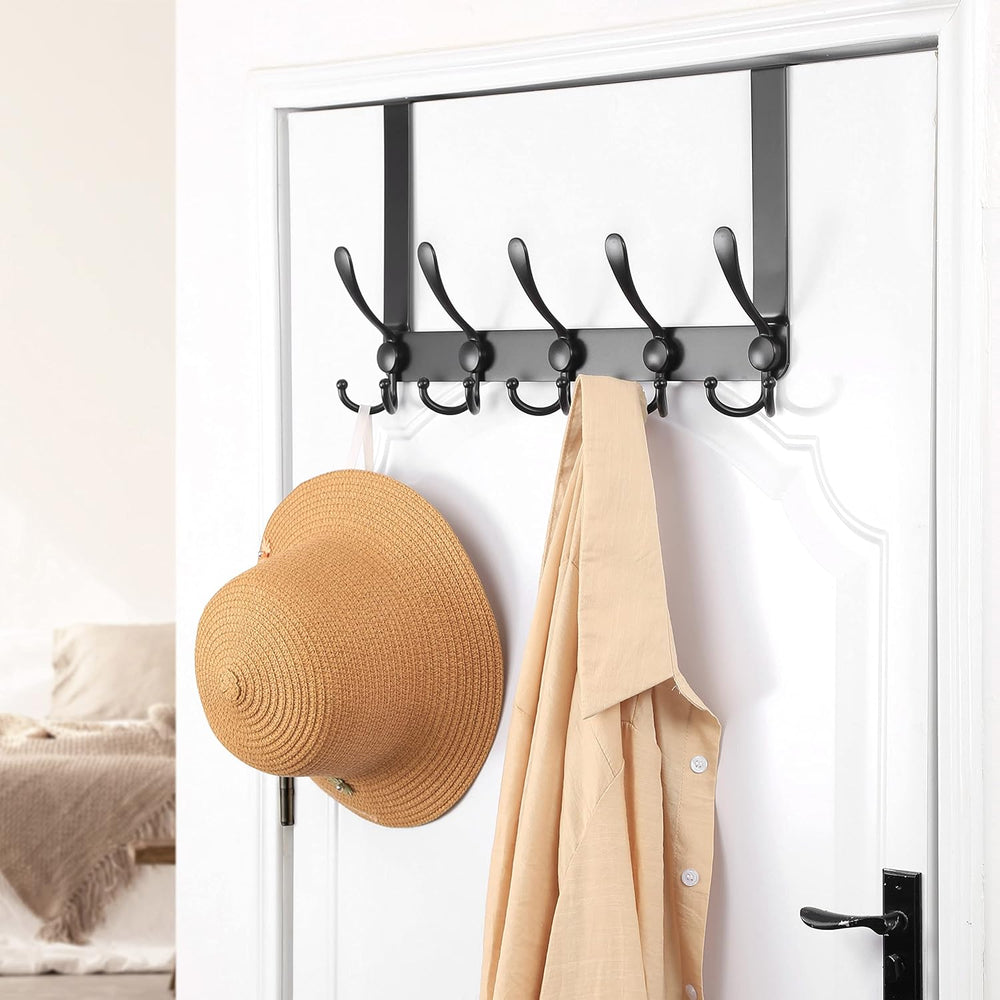 Dseap Over The Door Hook Hanger - Fits 1 3/8" to 1 3/4" Standard Do...