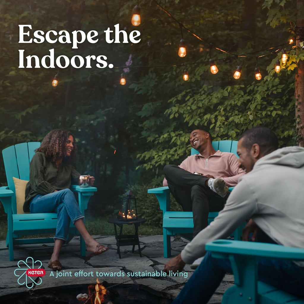Keter Modern Cool Bar Outdoor Patio Furniture and Hot Tub Side Table with 7.5 Gallon Beer and Wine Cooler, Teal