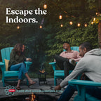 Keter Modern Cool Bar Outdoor Patio Furniture and Hot Tub Side Table with 7.5 Gallon Beer and Wine Cooler, Teal