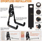 26 Pack Garage Hooks Heavy Duty Utility Steel with Anti-Slip Coating Wall Mount Storage Organizer for Hanging Power and Garden Tools, Ladders, Hose, Bikes, Ropes, Bulk Items, and More