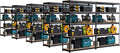 HOMEDANT 5 Tier Storage Shelves Adjustable Laminated Boltless Garage Metal Shelving Unit Heavy Duty Utility Rack Shelf Warehouse Pantry Closet Kitchen (10, (L) 48.1" W, Black)