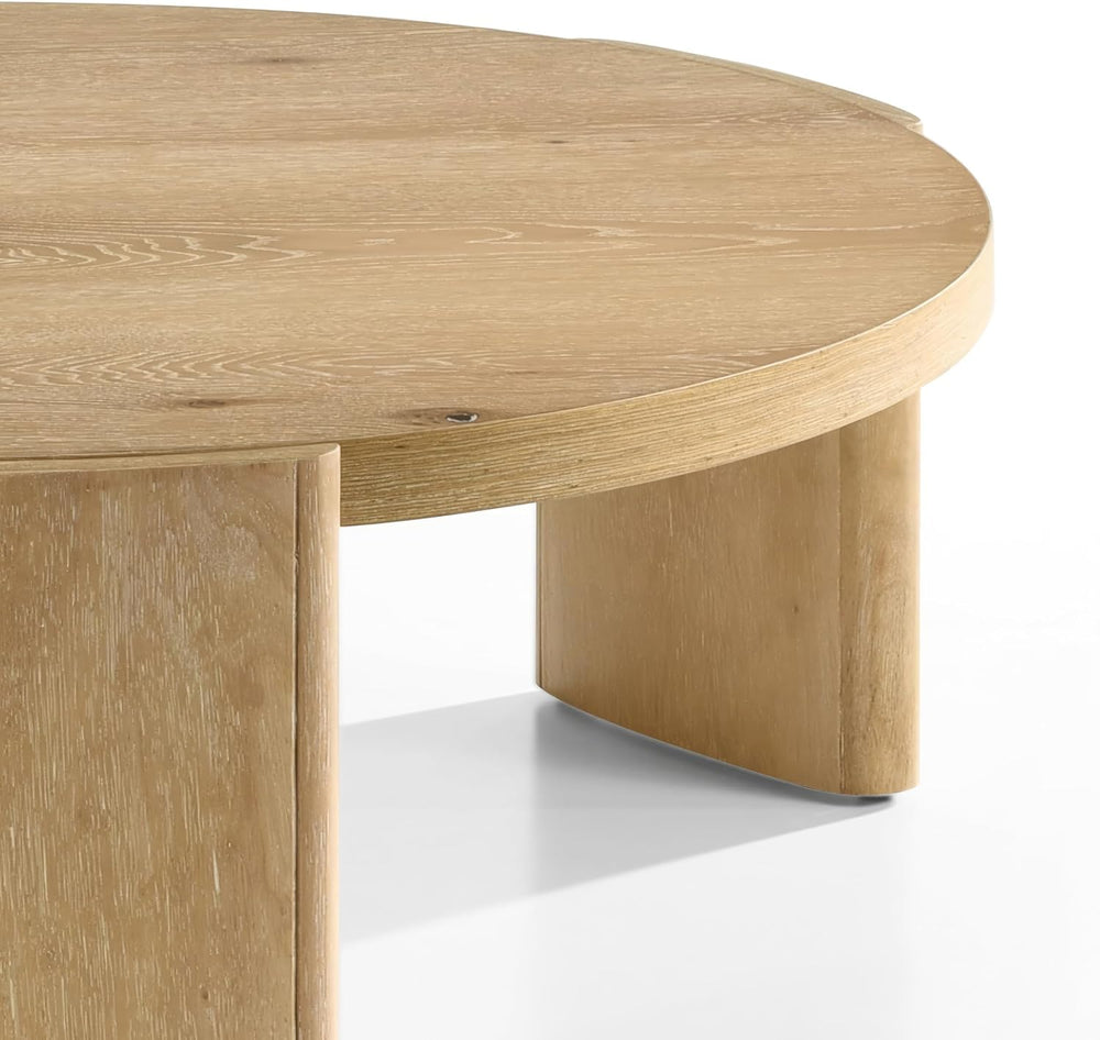 Furniture of America Carys Modern Solid Wood 2-Piece Coffee Table and End Tab...