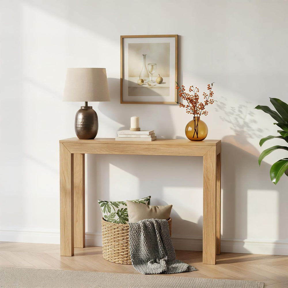 Plank+Beam Modern Console Table, 46 Inch, Blonde