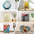 TR-LIFE Plate Stands for Display, 6.5 inch, 2 Pack, Metal Picture Holder Easel Stand for 6–12 in Plates, Frames and Books, up to 1.5 in Thick