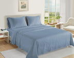 LANE LINEN Pillows Queen Size Set of 2, Soft 100% Egyptian Cotton, Cool & Smooth 1000 Thread Count Pillow Cases - Swiss Dot - French Blue