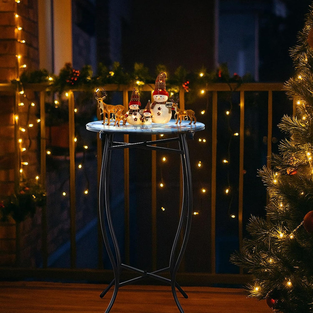 Fashion&cool 21" H Side Table for Indoor Outdoor, Weather Resistant ...
