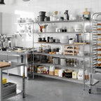 18" Deep x 72" Wide x 74" Height Wire Shelving Kit | 6-Tier | NSF Commercial Storage Rack Unit