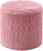 Hobestluk Bean Bag Chairs Ottoman for Adults Bean Bag Chair Footrest Foam Filled Ottoman of BeanBag Footstool of Lazy Sofa for Bedroom, Living Room, Apartment (Small, Pink)