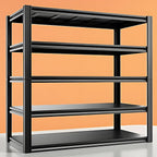 Storage Shelving Unit Heavy Duty Garage Shelves Metal Organizer Utility Rack for Kitchen Pantry Basement Pantry Warehouse Laundry Black 83" H x 55" W x 23.2" D 3000LBS 5-Tier