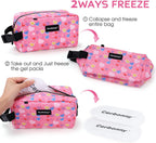 Cerbonny Freezable Lunch Bag, Pink-S, Unisex, PVC Material, 5 x 9 x 4 Inches, Keeps Food Cool