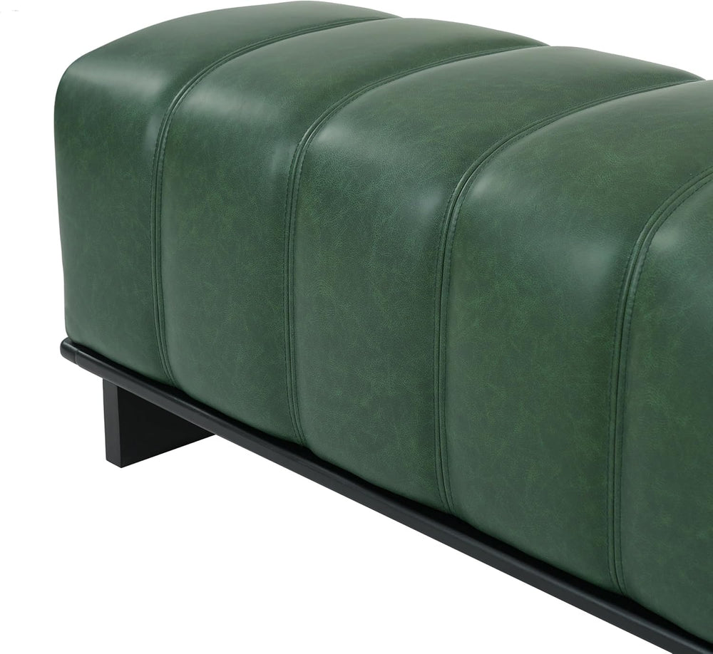 Christopher Knight Home Lamie 49.13" Faux Leather Upholstered Dining Ben...