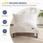 MAXYOYO Adjustable Living Room Chair, 3-Position Bean Bag Chair with Frame | Upholstered Accent Chair with Frame, Removable Cushion, Soft Reclining Lounge for Bedroom, Apartment, Office, Beige