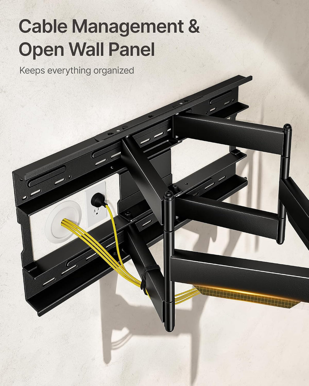 monTEK Heavy Duty TV Wall Mount for 60–140 inch XXL TVs up to 275 lbs | +5°/-...