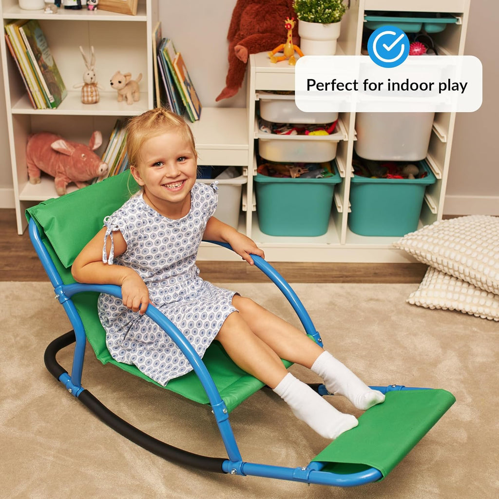 ODOXIA Kids Sensory Rocking Chair | Sensory Floor Rocker | Special Needs Chair for Child | Calm Down Autism Equipment, Ages Toddler, Teeter, Totter