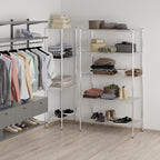 21" Deep x 42" Wide x 74" Height Wire Shelving Kit | 5-Tier | NSF Commercial Storage Rack Unit