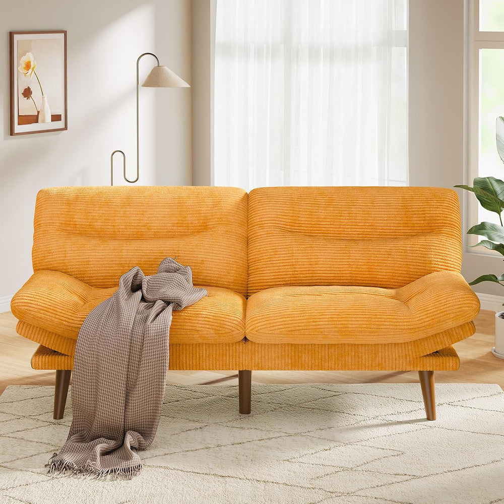 Pipishell Futon Sofa Bed, Modern 66" Futon Couch Convertible to Bed &amp...