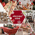 Christmas Chair Covers, Stretch Dining Room Chair Covers Set of 8, Christmas Decoration/Home Decor Chair Protector Slipcovers